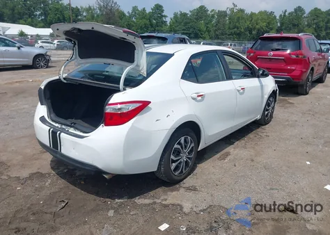 2016 Toyota Corolla Le из США, поврежденный, VIN 5YFBURHE2GP445809